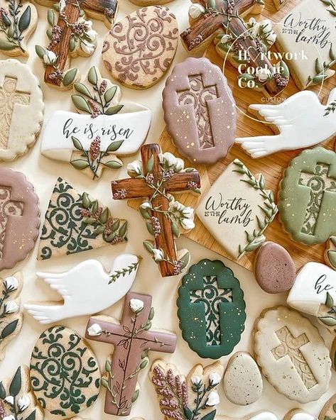 Cookies | Hartwork Cookie Co. Happy Resurrection Sunday, Happy Resurrection, Jewish Person, Cross Cookies, Happy Easter Sunday, Happy Passover, Cookie Decorating Supplies, Easter Sugar Cookies, Resurrection Sunday