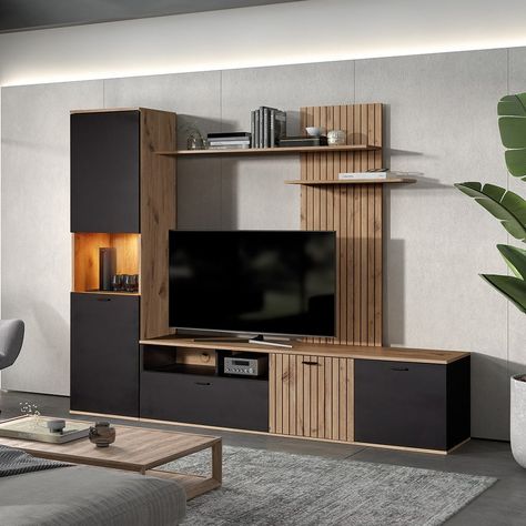 ɴɪᴠᴇʀ Cette composition complète pour installer votre téléviseur au mur est parfaitement conçue. Elle permet de mettre en valeur l'espace télé et offre une grande capacité de rangement sans oublier son design tendance. #InstallationTV #SupportMural #CompositionFonctionnelle #RangementOptimal #DesignModerne #DécoMurale #ÉléganceAudiovisuelle #OrganisationDomestique #AménagementPratique #DécoTendance #SystèmeTV #ÉtagèresIntégrées #SéjourÉlégant #ConfortVisuel #IntérieurSophistiqué Tv Mural, Appartement Design, Sweet Home, Tv, Design