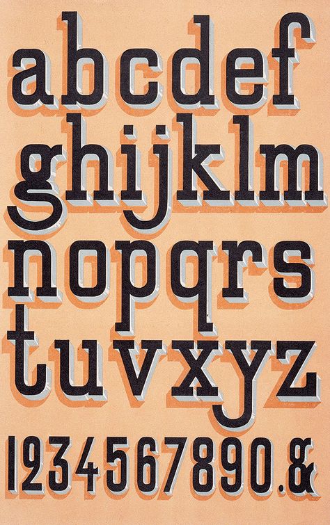 Modeles de Lettres pour peintres en batiments (France, early 1900s). Courtesy Collinge and Clark Alphabet Signs, Alphabet City, House Painter, Typography Alphabet, Typographic Art, Sign Writing, Information Graphics, Typeface Design, Vintage Typography