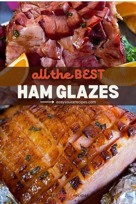 Best Ham Glazes - Honey Sriracha Glaze Glaze For Smoked Ham Recipe, Honey And Brown Sugar Ham Glaze, Ham Steak Glaze Recipe Easy, Best Glaze For Ham, Spicy Ham Recipes, Bourbon Ham Glaze, Honey Ham Glaze, Best Ham Glaze, Ham Glazes