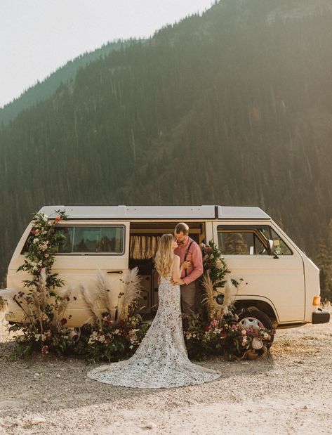 Diablo Lake, Cascades National Park, Cascade National Park, Vintage Vw Bus, Wedding Playlist, North Cascades National Park, Hippie Wedding, North Cascades, Colorado Elopement