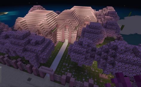 Casa rosa barbie casa de cerezos minecraft Barbie Minecraft, Rosa Barbie, Minecraft