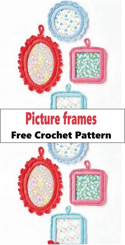 Crochet Picture Frame Patterns Crochet Pictures Art, Crochet Frame Pattern, Crochet Frame, Crochet In Frame Ideas, Crochet Picture Frames Free Pattern, Crochet Picture Frame, Crochet Photo Frame, Framed Crochet Flowers, Crochet Photo Frame Ornaments