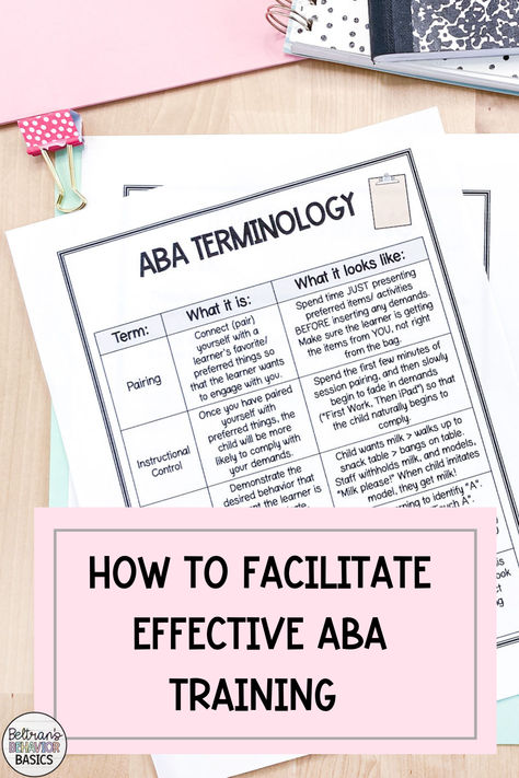 Aba Training Applied Behavior Analysis, Aba Center, Aba Notes, Rbt Training, Aba Classroom, Behavior Interventionist, Applied Behavior Analysis Training, Rbt Exam, Aba Materials