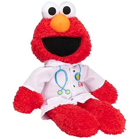 Elmo Plush, Best Toddler Gifts, Doctor Coat, Happy Monster, Sesame Street Characters, Teddy Bear Stuffed Animal, Toddler Gifts, Sesame Street, Kids Design