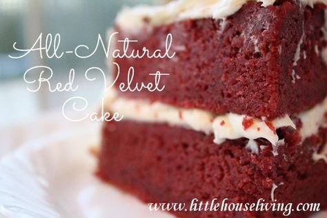 All Natural Red Velvet Cake Recipe   This is made with beet puree instead of food dye. Before you say, 'Gross!' I've heard that this is how they used to make it back in the day -when chocolate was rationed. Natural Red Velvet Cake Recipe, Red Velvet Recipes, Red Velvet Cake Recipe, Velvet Cake Recipes, Coconut Dessert, Resipi Kek, Food Dye, Cake Frosting, Velvet Cake