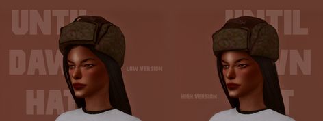 sam’s hat i couldn’t be bothered to make a nice thumbnail so here it is. sam’s hat from until dawn! enjoy! DOWNLOAD Sims 4 Until Dawn Cc, Sims 4 Russian Hat, Sims 4 Cc Ushanka Hat, Sims 4 Ushanka, Sims 4 Fur Hat, Sims Accessories, Russian Hat, Sims Games, Until Dawn