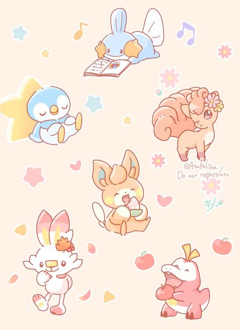 Kawaii Inspiration, Pokemon Backgrounds, Pokémon Art, Pokemon Wallpaper, Bedroom Wallpaper, Pokemon Drawings, Wallpaper Bedroom, Computer Wallpaper, Pokemon Art