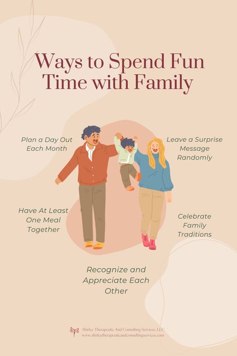 You already know that spending time with family improves your mental health wellness, so here are some enjoyable ways to do this. Balancing Life, Spending Time With Family, Marriage Therapy, Relationship Counselling, Relationship Goals Quotes, Family Relations, Relationship Therapy, Time With Family, Relationship Psychology