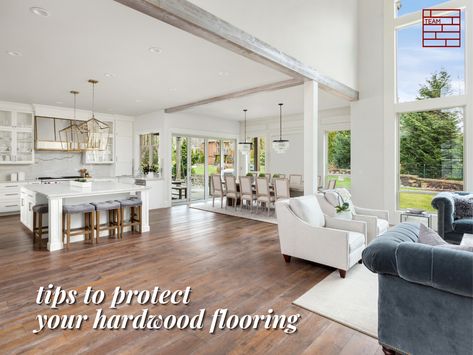 Prevent serious damage to your Toronto home's hardwood flooring. Learn more about our quick and simple tips. Light Hardwood Floors Kitchen, White Oak Floors Living Room, Oak Floor Living Room, European White Oak Floors, Toronto Home, Open Kitchen And Living Room, White Oak Hardwood Floors, Light Hardwood Floors, White Oak Floors