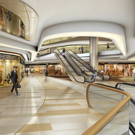 Retail shopping mall interior design Shopping Mall Interior, Shopping Mall Design, Mall Design, Centre Commercial, Changzhou, Commercial Architecture, Chongqing, Shopping Malls, Retail Shop