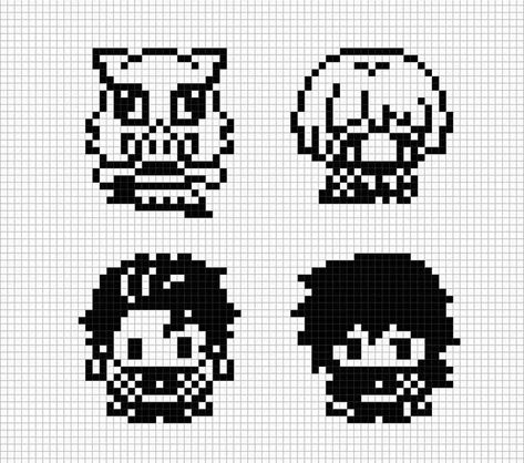 Kawaii Cross Stitch, Modele Pixel Art, Graph Crochet, Easy Pixel Art, Pixel Art Templates, Pixel Drawing, Diy Perler Bead Crafts, Pixel Crochet, Pixel Art Grid