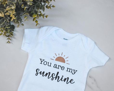 You Are My Sunshine Onesie, Sunshine Onesie, Hospital Announcement, Engagement Gifts For Bride, Tee Ideas, Perfect Engagement Gifts, Couple Presents, Bridesmaid Getting Ready, Best Friend Love