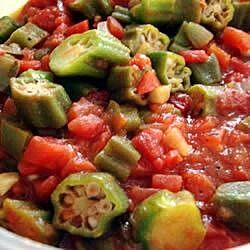 Creole Okra Recipe | Allrecipes Okra And Tomato Recipe, Frozen Okra, Okra And Tomatoes, Okra Recipes, Salsa Fresca, Tomatoes Recipe, Olive Recipes, Vegetarian Sides, Cajun Cooking