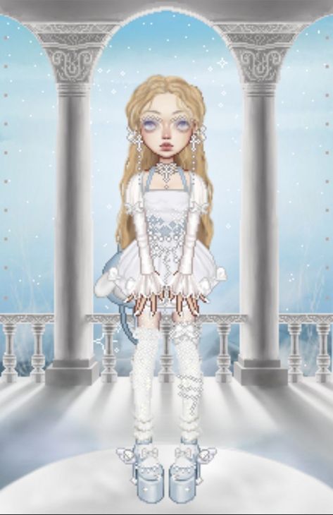 pearl blue white pastel angel aesthetic ethereal ○ everskies fashion dress up game Aesthetic Ethereal, Fashion Dress Up Games, Monster High Clothes, Fashion Gal, White Pastel, Angel Aesthetic, Roblox Pictures, Virtual Fashion, Up Game