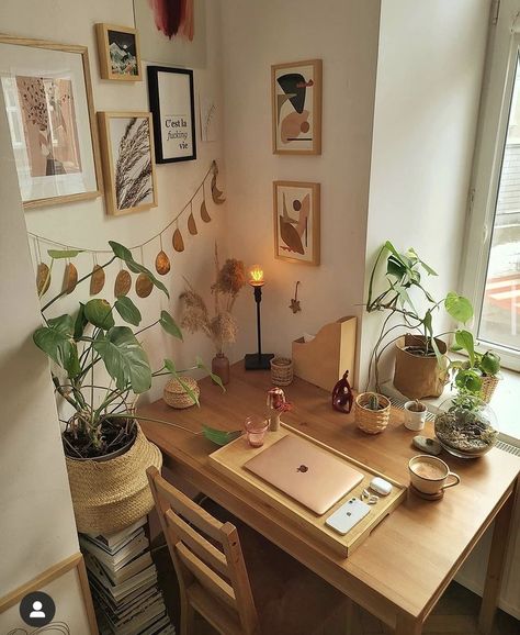 Lots Of Plants, Study Room Decor, Cozy Room Decor, Apartment Inspiration, Cozy Room, Room Inspiration Bedroom, Decoration Design, Bedroom Inspo, Apartment Ideas