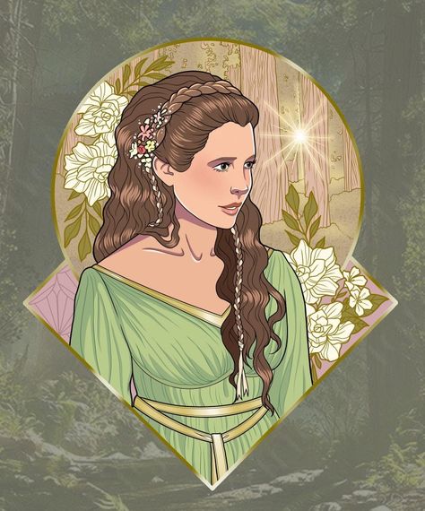 Princess Leia Art, Green Wedding Dress, Edwardian Hairstyles, Fantasy Ideas, Poe Dameron, Leia Organa, Beautiful Princess, Royal House, Princess Leia