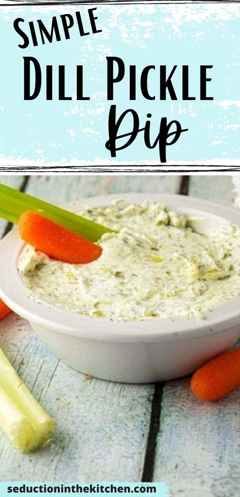 Pickle Dip Recipe, Dill Pickle Dip, Kosher Dill Pickles, Pickle Dip, Cheese Crisps, Easy Dips, Dill Pickles, Dip Recipes Easy, Favorite Dips