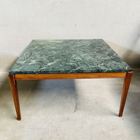 Listed on VNTG.com: Mid-Century coffee table with green marble top & Italian walnut frame, 1970s | #vntg #vintage Green Marble Coffee Table, Coffee Table Green, Coffee Table Mid Century Modern, Coffee Table Mid Century, Mid Century Modern Coffee Table, Mid Century Coffee Table, Marble Coffee Table, Green Marble, Marble Top