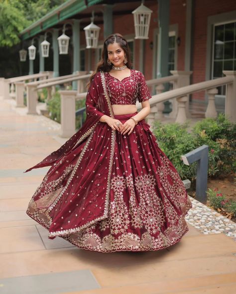 💗For Order and More Details WhatsApp +91 9601606887 💃🏻 LEHENGA CHOLI🥰 🤳 Without Blink Select this Designer Lehenga collection Made with Rangoli Silk With Sequins And thread Embroidered work Lehenga Choli with Dupatta. 👗 Code:- KA-5038 #lehengalove Lehenga:- (Full-Stitched)👇🏻 👉🏻 Fabric & Work :- Rangoli Silk With Heavy Sequins & Thread Embroidered work 👉🏻 Length :- 42'' 👉🏻 Waist :- 42'' 👉🏻 Inne r :- Cotton 👉🏻 Flair :- 3.5 Mtr 👉🏻 Closure :- Zip Attached & With Dori Latkan 👉🏻 Stitchin... Fabric Work, Work Lehenga, Lehenga Collection, Designer Lehenga, Can Can, Wedding Lehenga, Bridal Inspo, Silk Lehenga, Dreamy Wedding