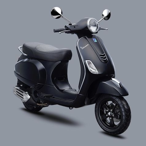 Vespa Gts 300 Super Sport, Vespa Lx125, Black Vespa, Vespa Lxv, Vespa Motor Scooters, Motor Vespa, Vespa Gts 125, 125 Scooter, Black Scooter