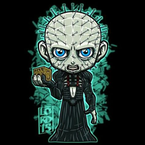 Pinhead Lord Mesa Art, Horror Doll, Horror Cartoon, Doll Drawing, Art Twitter, Horror Pictures, Horror Movie Icons, Horror Artwork, Posca Art