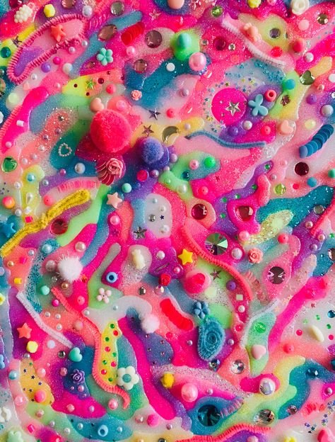 Candycore Art, Rachel Burke, 2020 Core, Funky Patterns, 2023 Art, Rainbow Aesthetic, Wallpapers Images, Wow Art, Wallpapers Backgrounds