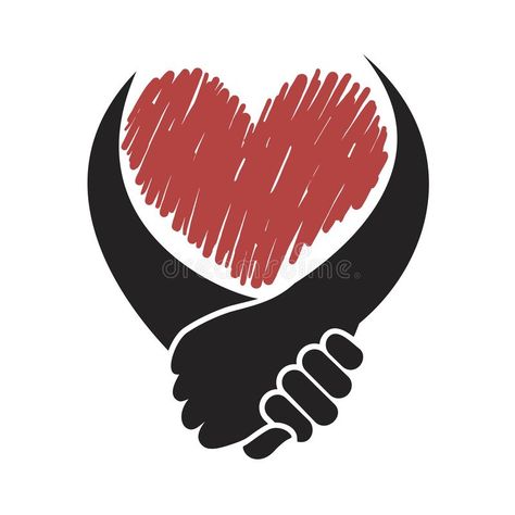 Solidarity heart symbol. Creative design of Solidarity heart symbol royalty free illustration Respect Symbol, Creativity Symbol, Solidarity Art, Solidarity Illustration, Creative Symbol, Life Coach Logo, Logo Design Women, Images Emoji, Black Lives Matter Art