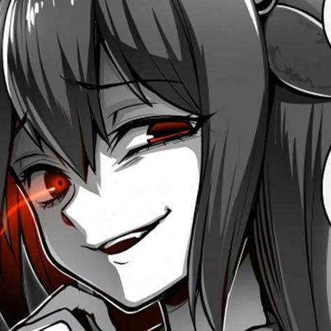 Anime Tongue With Saliva, Yandere Smile Drawing, Crazy Icons Anime, Anime Crazy Smile, Crazed Expression Drawing, Anime Crazy Face, Creepy Smile Anime, Crazed Expression, Crazy Anime Pfp