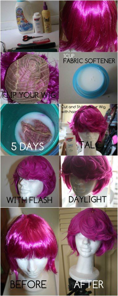 How to Remove that Shine From Your Synthetic Wig Using 2 Odd Ingredients  Read the article here - http://www.blackhairinformation.com/general-articles/tips/remove-shine-synthetic-wig-using-2-odd-ingredients/ #syntheticwig Meme Costume, Costume Tutorial, Elf Costume, Cosplay Tutorial, Halloween Costume Accessories, Cosplay Diy, Cosplay Tips, Cosplay Makeup, Halloween Make