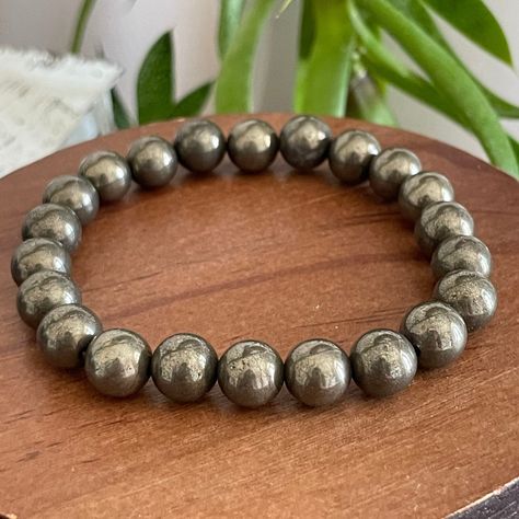 Pyrite Bracelet, Earth Element, Pyrite Crystal, Fool Gold, Earth Elements, Jewelry Crystal, Bracelet Handmade, Crystal Bracelet, Bracelet For Women