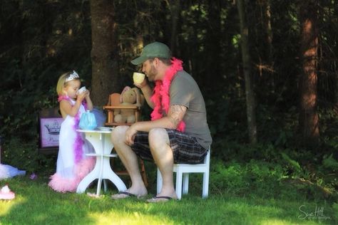 Daddy daughter tea party, tea party photo, tea photo shoot, daddy plays tea party, over the top tea party pic Tea Photo, Party Pic, Tea Party Tea, My Future Family, Family Boards, References For Art, Family Board, Party Photo, Prayer Board