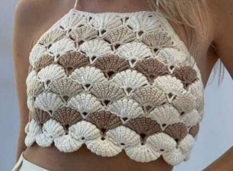 Crochet Alphabet, Mode Crochet, Crochet Tops Free Patterns, Crochet Daisy, Crochet Summer Tops, Haken Baby, Crochet Flower Tutorial, Crochet Rose, Crochet Top Pattern