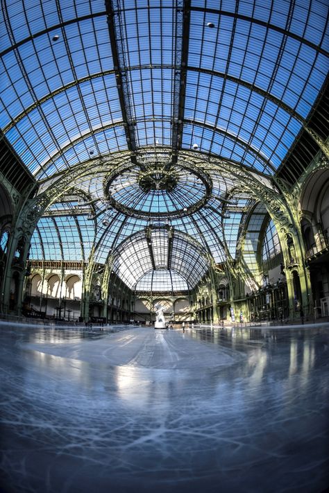 The world's largest ice skating rink is returning to the Grand Palais in Paris this winter | Vogue Paris Indoor Ice Skating Rink, Indoor Ice Skating, Caroline Von Monaco, Paris Bucket List, Santa Helena, Ice Skating Rink, Skating Rink, Ice Rink, Ice Dance