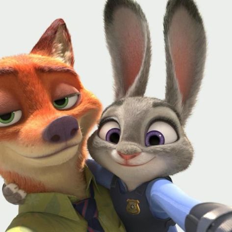 Fox And Rabbit Zootopia, Fox And Bunny Zootopia, Zootopia Nick E Judy, Zootopia Anime, Zootopia Nick, Disney Duos, Cartoons Dp, Disney Characters Wallpaper, Disney Zootopia