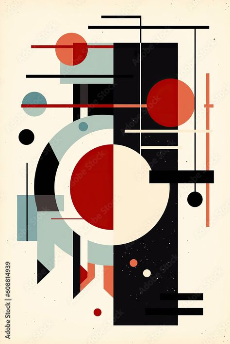 Geometric Shapes In Interior Design, Geometric Composition Design Abstract, Geometrical Abstract Art, Simple Shape Art, Abstract Illustration Geometric, Composition Geometric Shapes, Cubism Design, Geometrical Composition, Flat Graphic Design