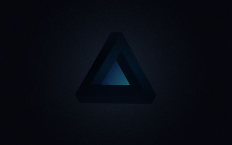 Black pyramid wallpaper, minimalism, Penrose triangle, dark, digital art Pyramid Wallpaper, Dark Digital Art, Penrose Triangle, Red Pyramid, Black And Blue Wallpaper, Red Artwork, Blue And White Wallpaper, Red Abstract Painting, Black Pyramid