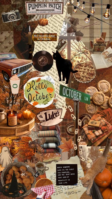 #autumn #autumnaesthetic #autumnvibes #fall #fallaesthetic #fallinspo #october #octobervibes #aesthetic #fallcore #monpremiershuffle #myfirstshuffle Cars Pumpkin, Autumn Collage Wallpaper, Fall Background Wallpaper, Autumn Collage, Best Wallpaper Hd, Love Collage, Cute Fall Wallpaper, Fall Background, Collage Wallpaper