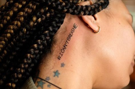 Black Lives Matter Tattoo, Tattoo Ideas Women, Powerful Portraits, Tattoo Ideas For Men, Baby Tattoos, Dope Art, How Many People, Neck Tattoo, Black Tattoos