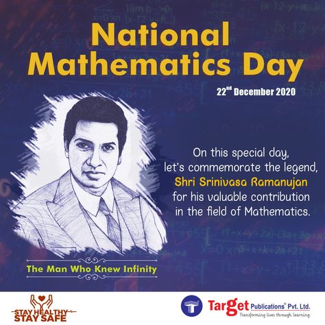 Mathematics Is The Best Thing In This World Because It Is True And Logical. Happy National Mathematics Day to All! . #NationalMathematicsDay #Mathematics #Math #Maths #Mathematician #MathProblems #Mathmemes #Education #MathTeacher #Algebra #Calculus #MathSkills #MathStudent #Mathematical #MathIsFun #Geometry #Mathematicians #MathStudents #Ramanujan #TargetPublications National Mathematics Day, World Maths Day, Mathematics Day, Happy Independence Day Images, Maths Day, Math Quotes, Independence Day Images, Biology Facts, National Days