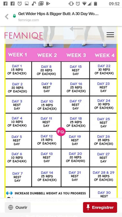 Wider Hips 30 days workout calendar 30 Day Bigger But And Wider Hips Workout, Wide Hip Workouts, 30 Days Workout, Hips Workout, Bigger Hips Workout, Wider Hips, Month Workout, 30 Day Fitness, Workout Calendar