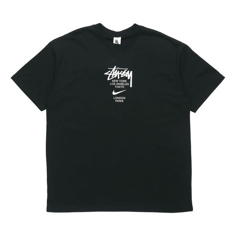 Nike Shirt Design, Street Wear Shirts, Stussy T Shirt, Nike Tshirts, Cool Tshirt Designs, Stussy Shirt, Stussy Tee, Stussy Nike, Nike X Stussy