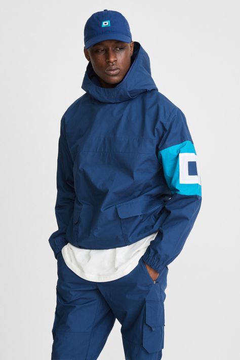 KITH x Aimé Leon Dore Mykonos Collaboration Navy Nammos Pullover Sailing Jacket Front Evil Eye Cap Front Basters, Sailing Jacket, Leon Dore, Ivy League Style, Aime Leon Dore, Mens Fashion Streetwear, Mens Lifestyle, Mens Fall, Capsule Collection