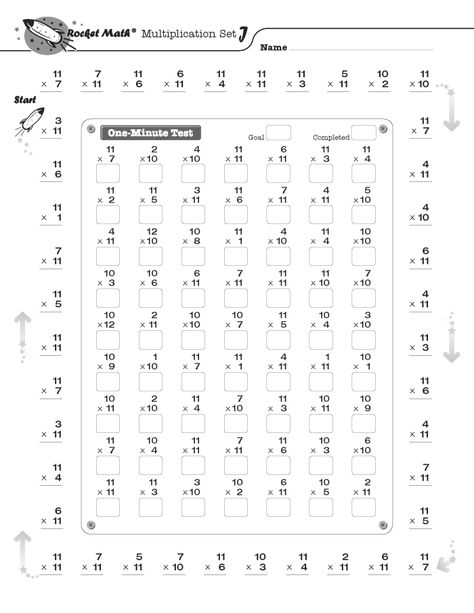 Why doesn't Rocket Math go to 12x12=144? - Rocket Math Worksheets Grade 2, Rocket Math, Math Multiplication Worksheets, Mathematics Worksheets, Math Division, Multiplication Worksheets, Math Multiplication, Printable Preschool Worksheets, English Worksheets For Kids