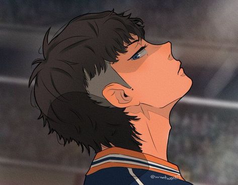 Mullet Anime Pfp, Mullet Anime Guy, Haikyuu Mullet, Mullet Anime, Mullet Boys, Euphoria Art, Cool Mullets, Anime Haircut, Swag Cartoon