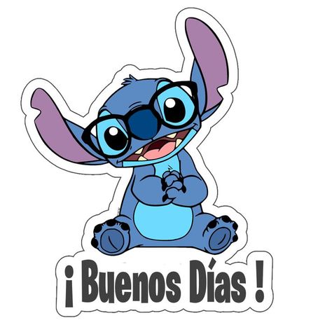 Stitch Sticker Buenos dias Sticker Maker, Disney Frozen, Humor, Disney, Memes, Funny, Fictional Characters, Humour