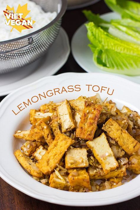 Lemongrass Tofu | The Viet Vegan | Lemongrass is so underrated. Lemongrass brings tofu to a whole new level of delicious! Lemongrass Tofu, Tempeh Recipes, Meat Meals, Tofu Dishes, Vegan Tofu, Vegan Main Dishes, Vietnamese Food, Seitan, Tofu Recipes