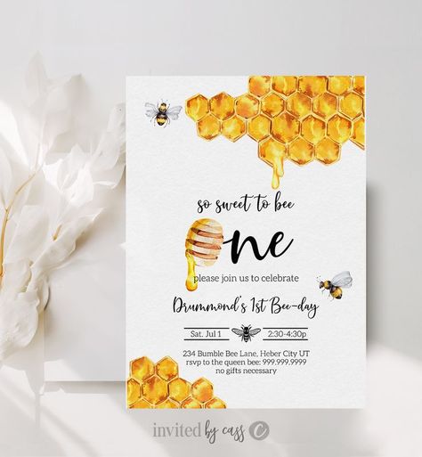 Bumble Bee, DIY birthday invite, boys First bee day, Digital, bee birthday party, sweet to bee one Happy Bee Day Invitations, Bee Birthday Party Invitations, Bumble Bee Birthday Invitations, 1st Birthday Bumble Bee Theme, Bumble Bee One Year Birthday, 1st Bee Day Invitations, First Birthday Bumble Bee Theme, First Bee Day Invitation, Busy Bee Birthday Theme