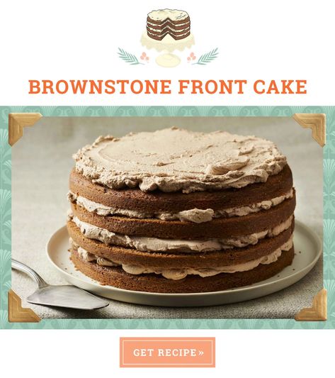 Brownstone Front Cake Recipe, Sour Cream Frosting, Buttermilk Pound Cake, Thanksgiving Cakes, Classic Cake, Cream Frosting, Chocolate Filling, Round Cake Pans, Round Cakes