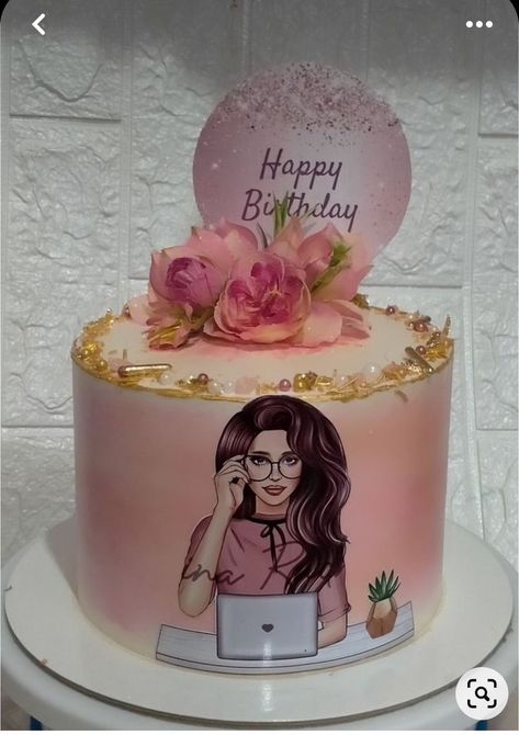 Cake Design For Women Birthday, Lady Cake Design, Boss Lady Cake, Cake Designs Birthday Women, Birthday Cake For Women Elegant, Cake For Women, Decor Tort, Lady Cake, Cake Pic